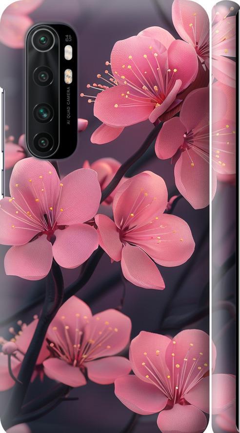 Чехол на Xiaomi Mi Note 10 Lite Пурпурная сакура (6075m-1937-42517)