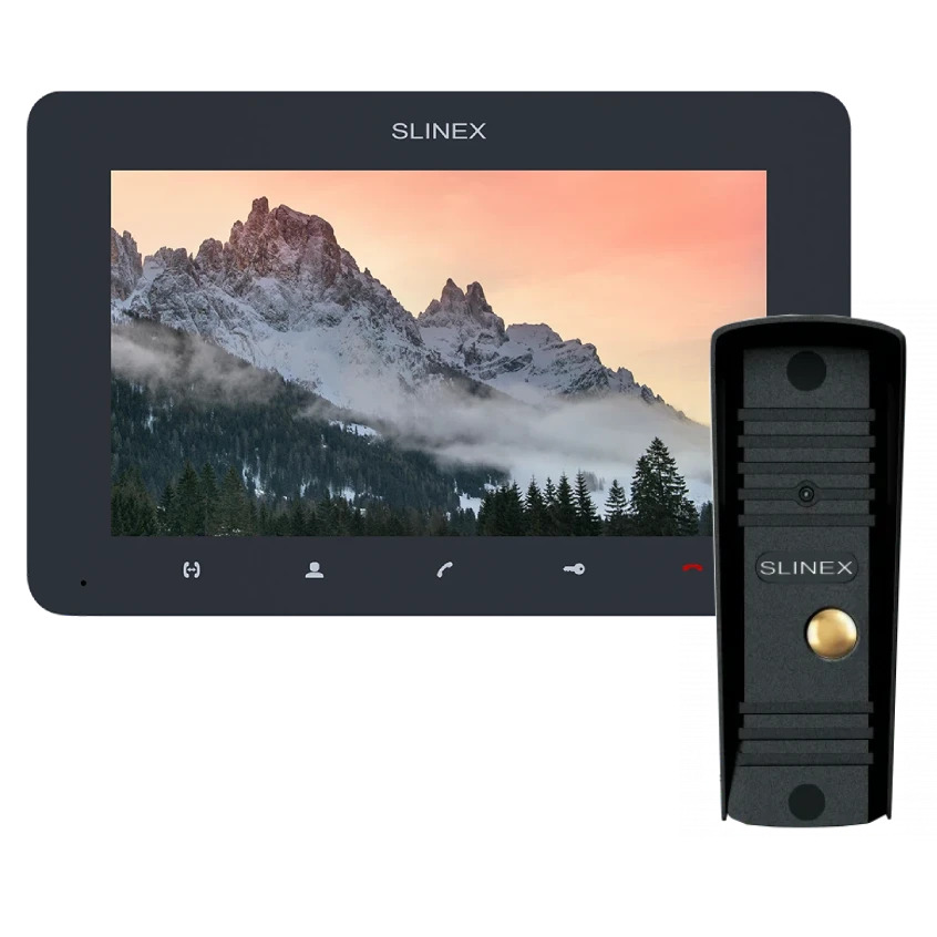 Комплект видеодомофона Slinex SM-07MHD и ML-16HD Graphite/Black