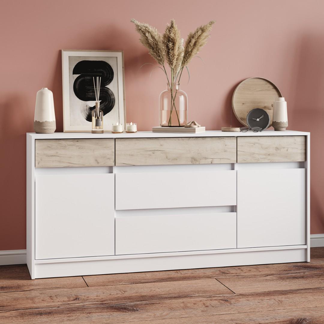 Комод Everest Style 1600 1602х754х390 мм Нимфея/Крафт серый (11485) - фото 5 Комод Everest Style 1600 1602х754х390 мм Нимфея/Крафт серый (11485) - фото 5