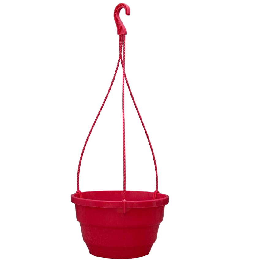 Підвісний горщик з гачком LotPlast 3,7 л 23 см Рожевий