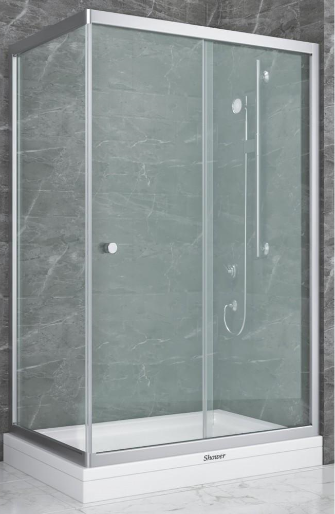 Душова кабіна Shower SATURN без піддону прозоре скло 6 мм 120х90х190 см (С15269)