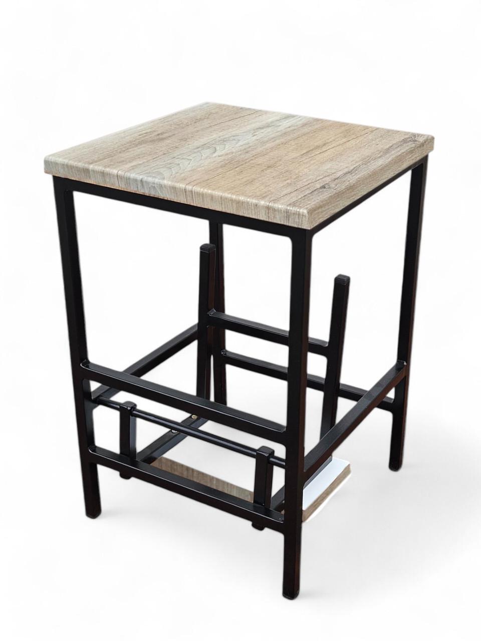 Стул-ступенька Наша Ковка 45 см Linus Черный/Дуб сонома - фото 2