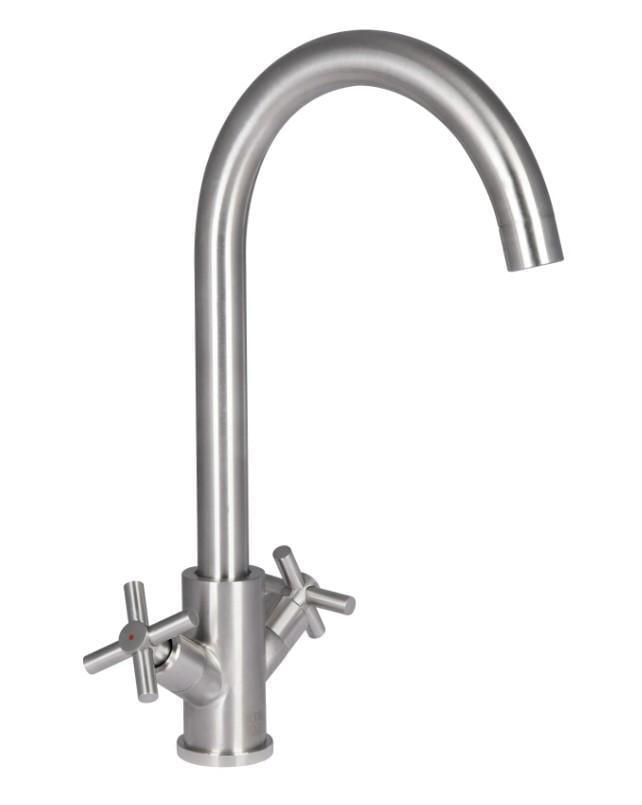 Змішувач для кухні Lidz Wind 013F Nickel (LDWIN013FNKS43390)