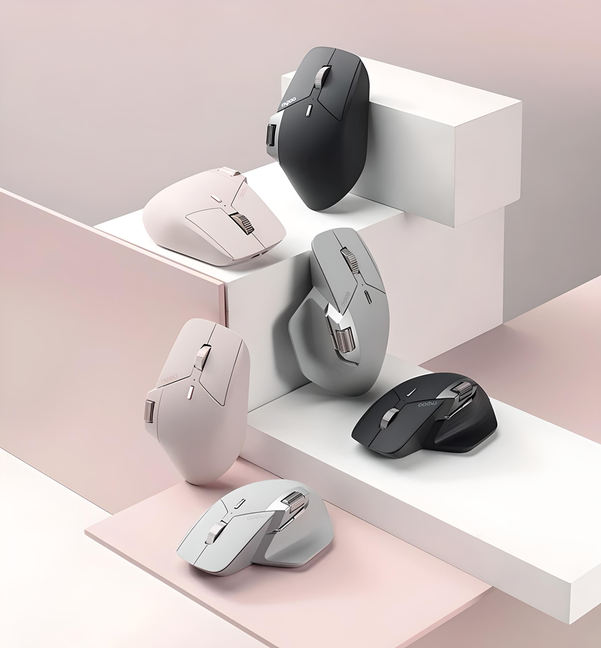 Мышь Rapoo MT760 mini с комбинированным подключением/с боковым колесиком 4000 DPI Light black (101120376) - фото 10