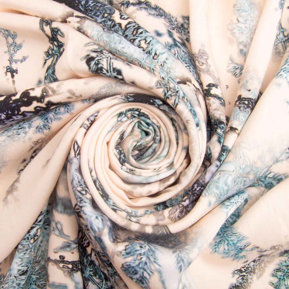 Ткань штапель вискоза 135 гр/м2 платяная Полынь беж (26506)