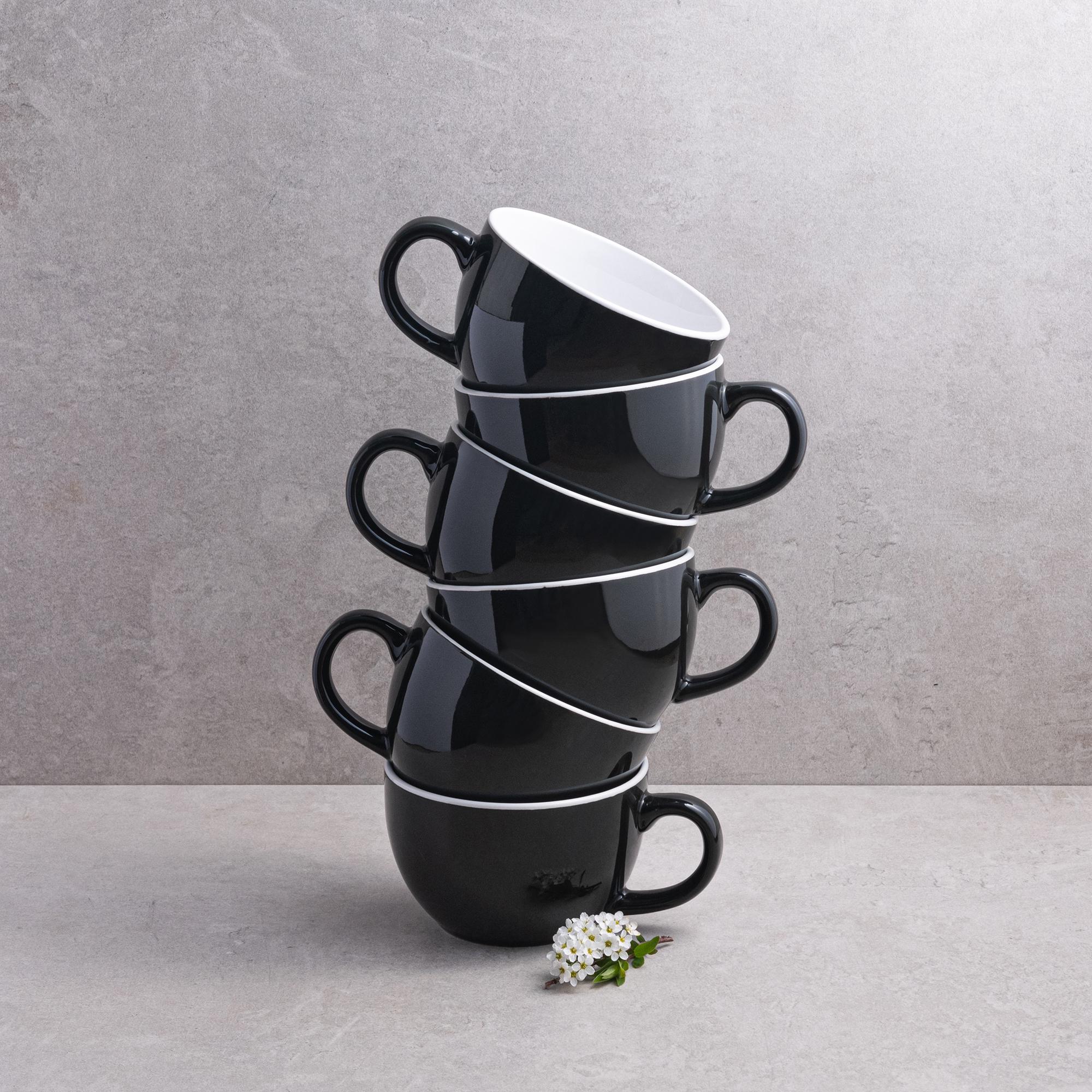 Набор чашек Ardesto Merino 480 мл Black (AR3486GY)