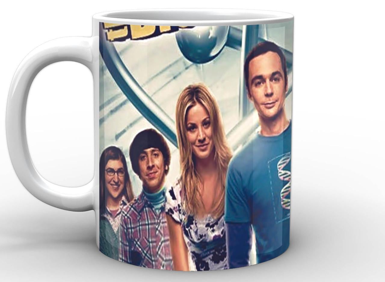 Чашка Geek Land The Big Bang Theory Белый на синем фоне (BB.002.23)