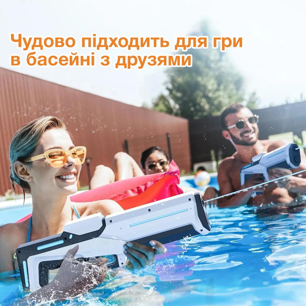 Пистолет водяной динамическая подсветка Aojiate LED Белый (MG60B) - фото 9 Пистолет водяной динамическая подсветка Aojiate LED Белый (MG60B) - фото 9