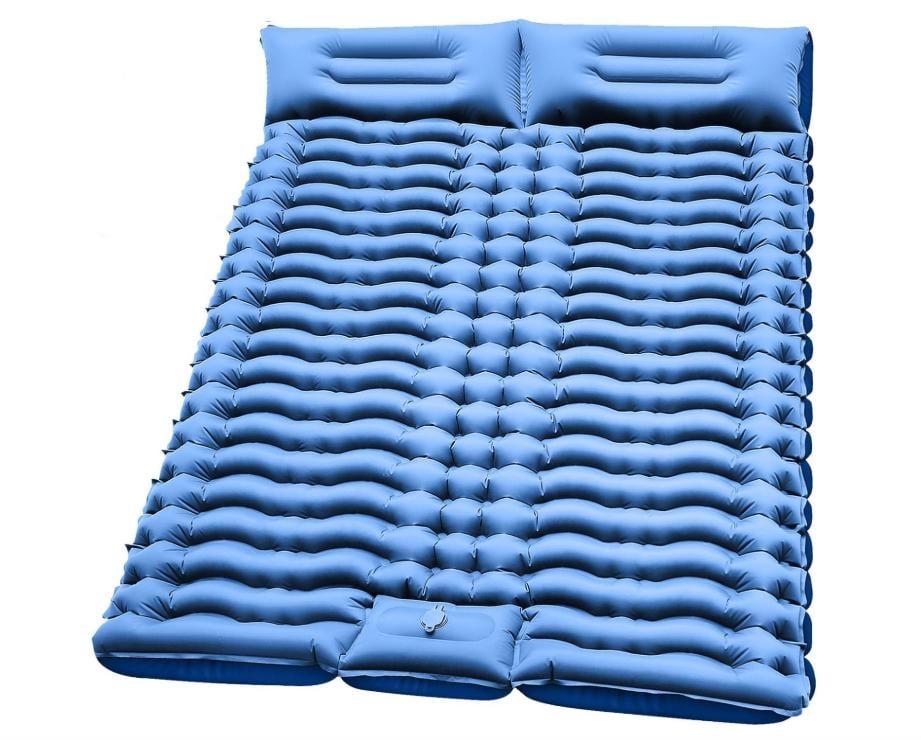 Каремат туристический надувной Adwenture Twin Explorer LT-37 двухспальный 206х135 см Синий (33970491)
