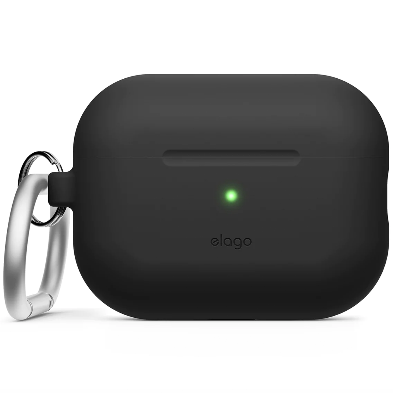 Чехол для наушников с карабином Elago Silicone Hang Case for Airpods Pro 2nd Gen, Black (EAPP2SC-HANG-BK)