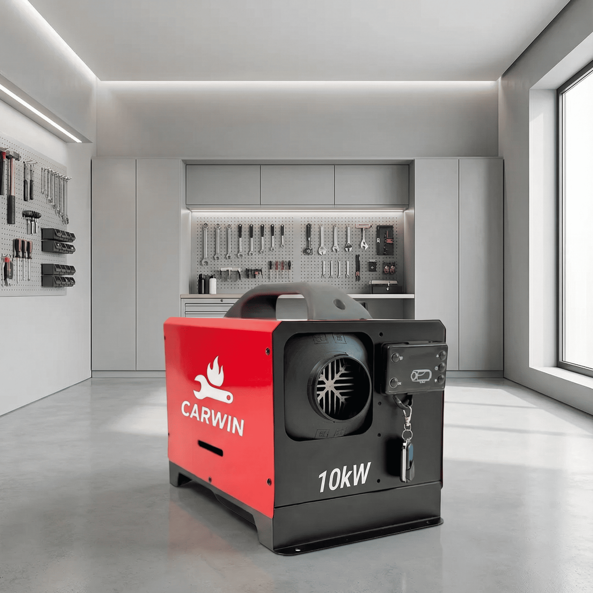 Дизельный автономный обогреватель CARWIN с LCD-дисплеем пультом ДК 10 кВт Красный (С10000 (7) Дизельный автономный обогреватель CARWIN с LCD-дисплеем пультом ДК 10 кВт Красный (С10000 (7)