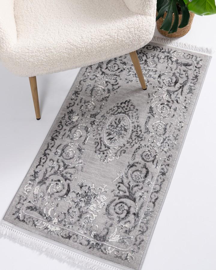 Коврик в спальню Levado 08099a 60х110 см Серый