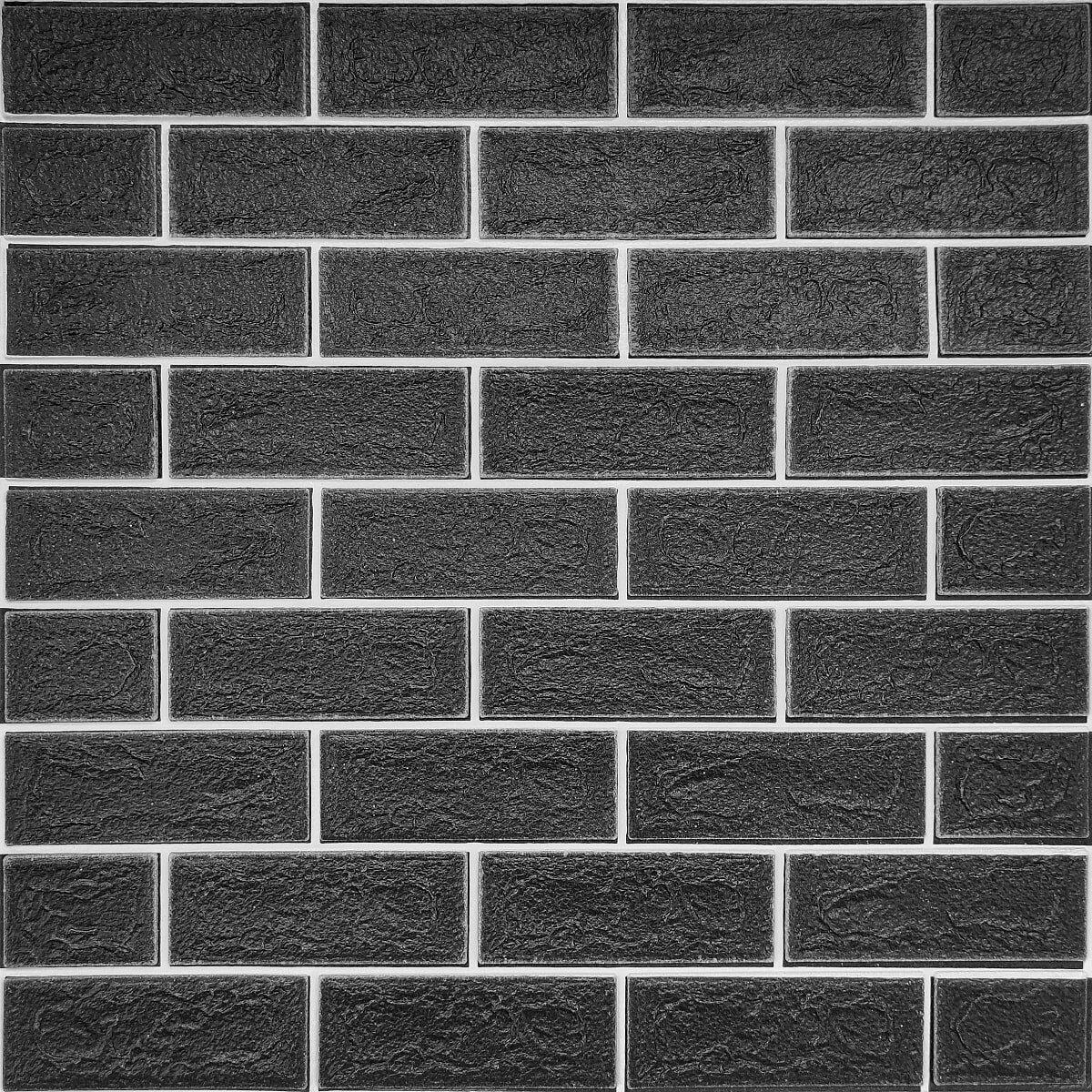 Панель стеновая Sticker Wall SW-00001503 700х700х5 мм Черный (991943609)