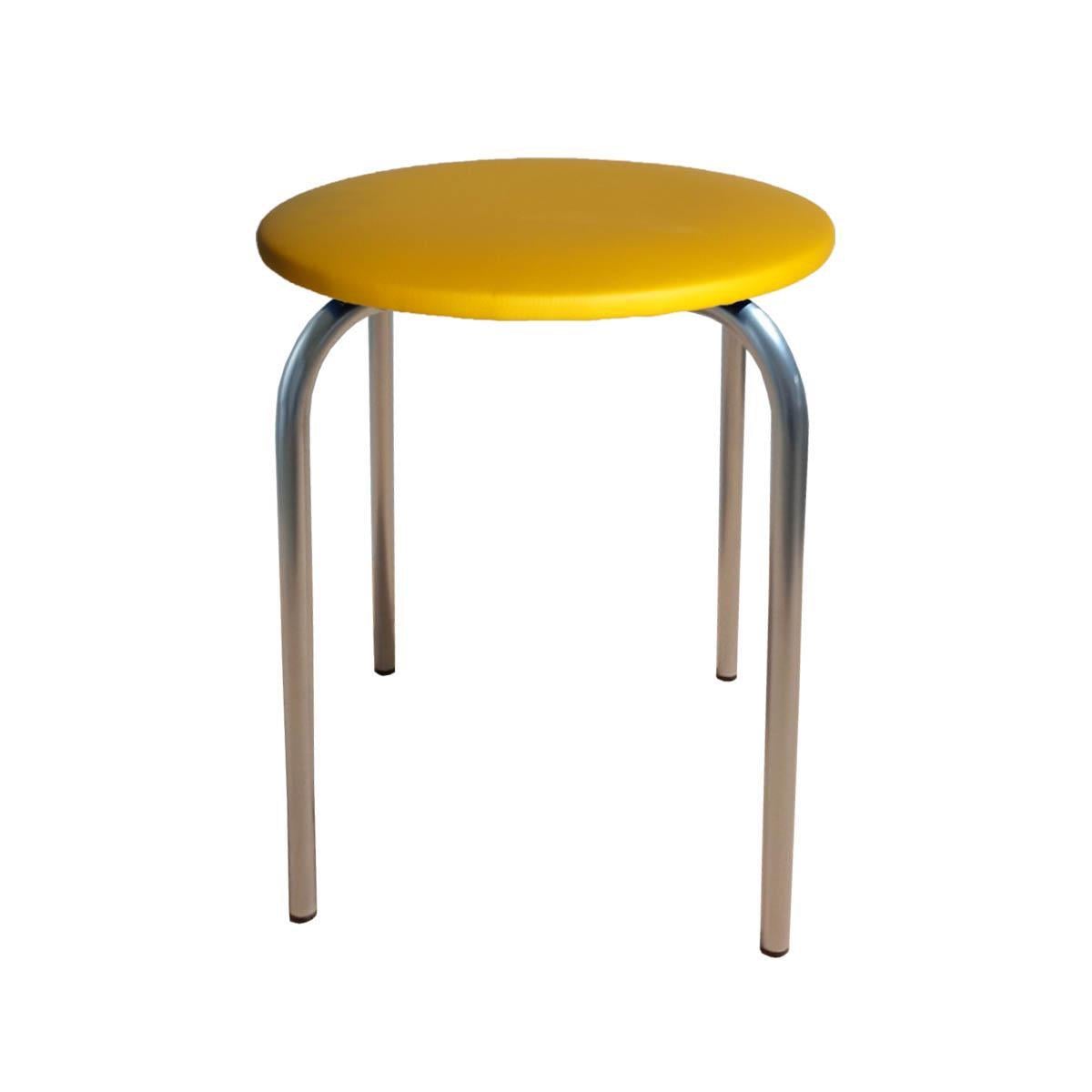Табурет для кухни Чико кожзаменитель Желтый/Алюминий (U26942-04)