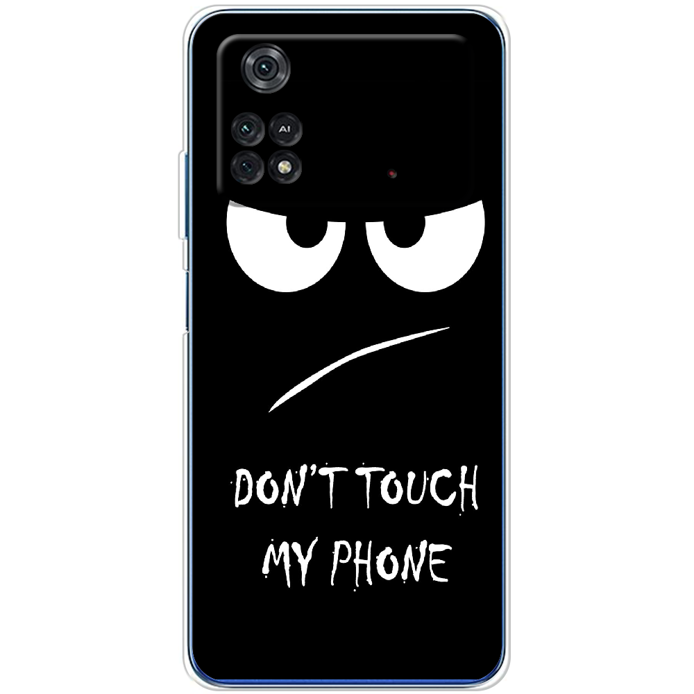 Чехол BoxFace Poco M4 Pro 4G Don't Touch my Phone Прозрачный силикон (44475-up535-44475)
