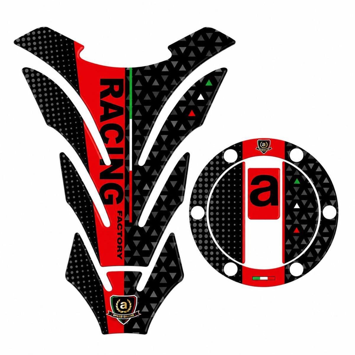 Наліпка на бак + кришку бака Aprilia Racing (37912163) Наліпка на бак + кришку бака Aprilia Racing (37912163)