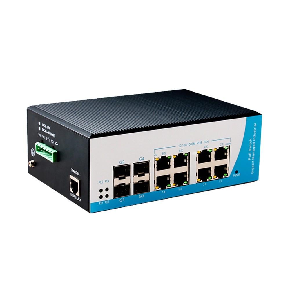 POE комутатор HongRui HR600-AFG-84F-SFP