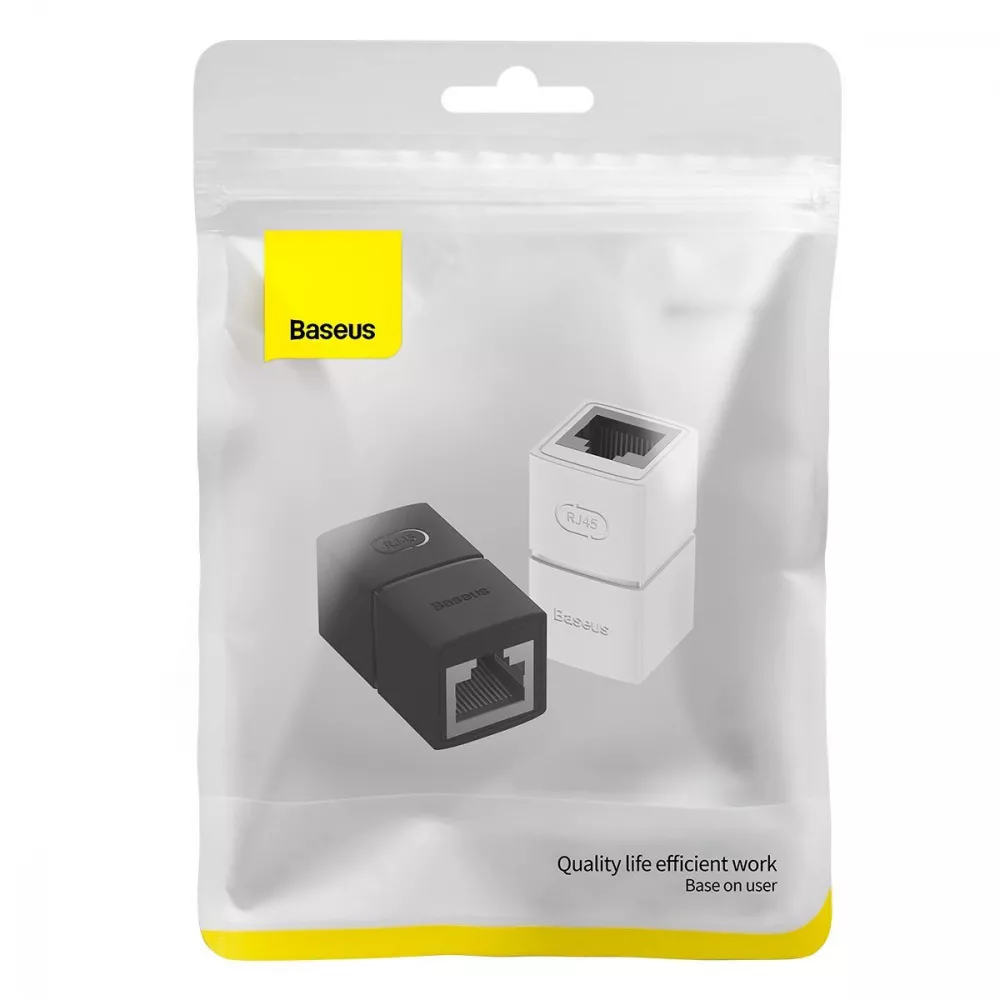 Коннектор BASEUS RJ45 B00131100111-00 AirJoy Series Network Cable Connector 2 шт. Black (575136) - фото 4 Коннектор BASEUS RJ45 B00131100111-00 AirJoy Series Network Cable Connector 2 шт. Black (575136) - фото 4