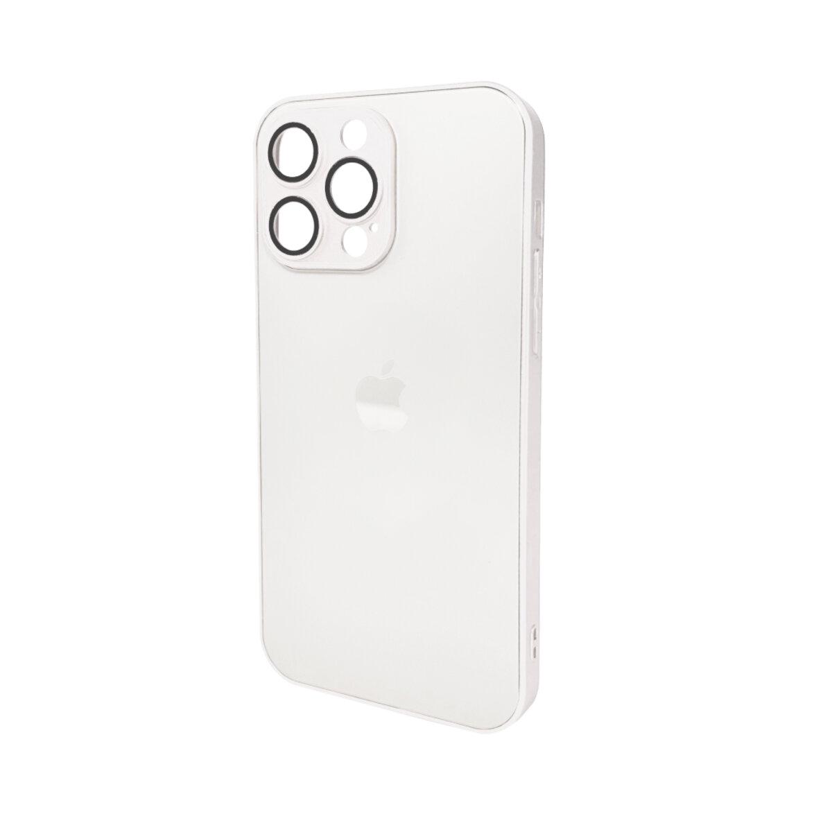 Противоударный чехол для Apple iPhone 15 Pro Max AG Glass Matt Frame Color / Pearly White
