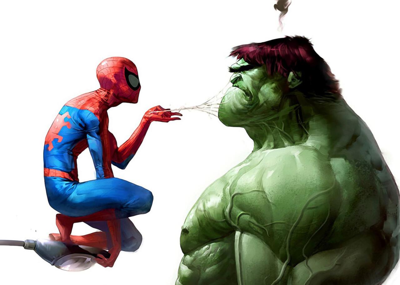 Картина постер Gee! Spider-Man Человек-паук минимализм 60х40 см SM.09.088