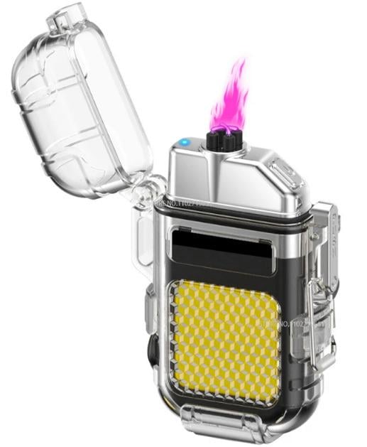 Запальничка акумуляторна електроімпульсна Falcon 209-IPX64 ARC Lighter USB з ліхтариком (35047761)