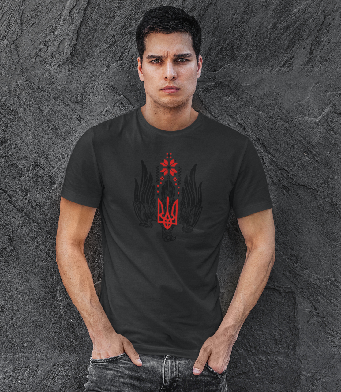 Футболка чоловіча Mishe 110000109 Патріотична S (75212623)