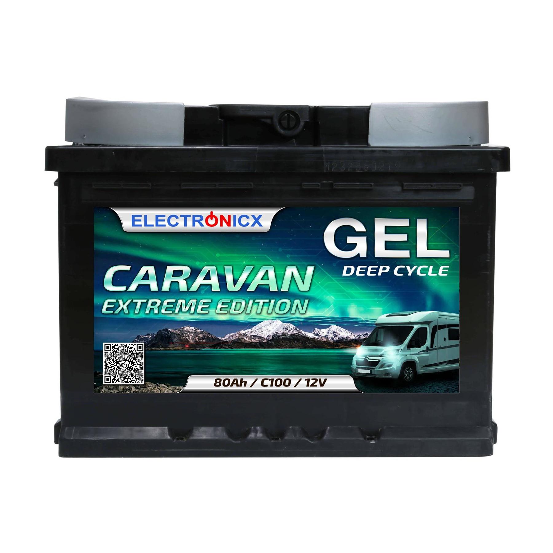 Гелевий акумулятор Electronicx Caravan Extreme Edition 80 AH 12 V - фото 3 Гелевий акумулятор Electronicx Caravan Extreme Edition 80 AH 12 V - фото 3