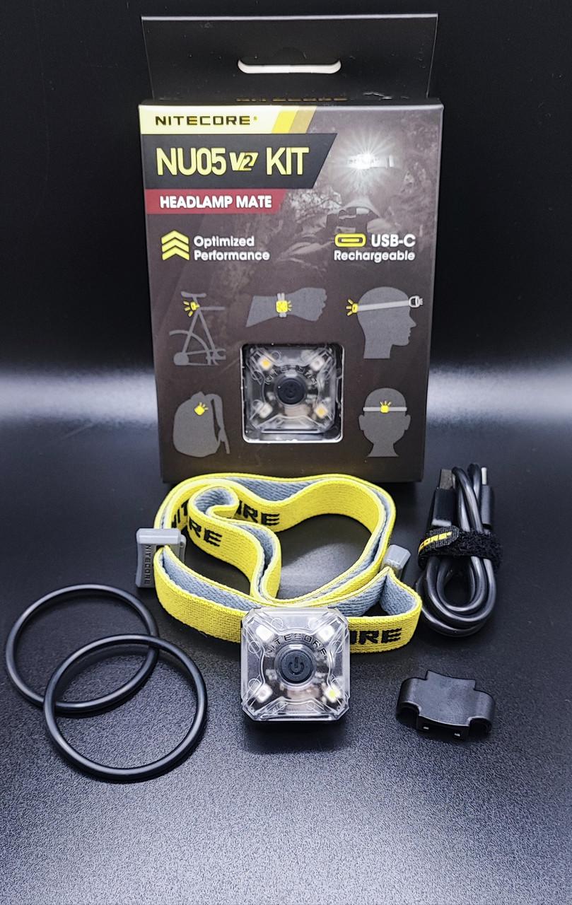 Фонарь налобный/велосипедный маяк Nitecore NU05 KIT V2 2в1 (011403) - фото 9