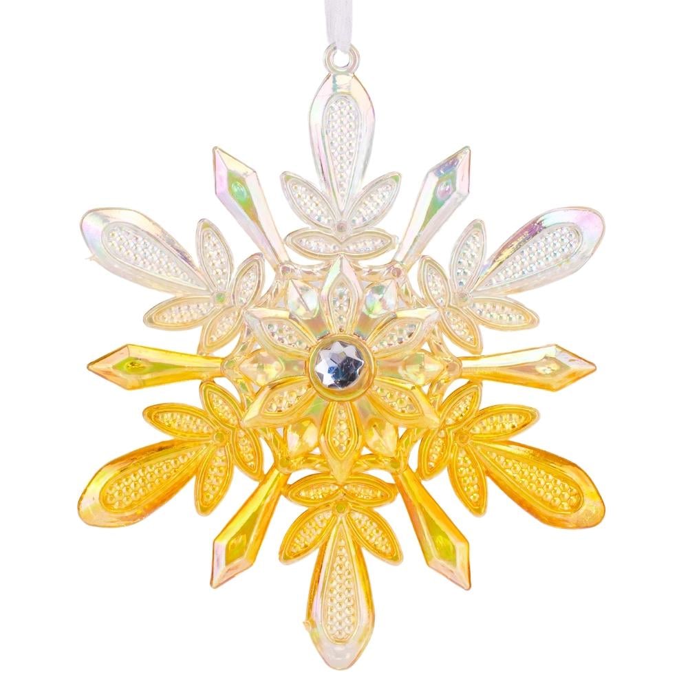 Игрушка на елку Elisey Морозный отблеск 14 см Персиковый (NH-106-K-52)