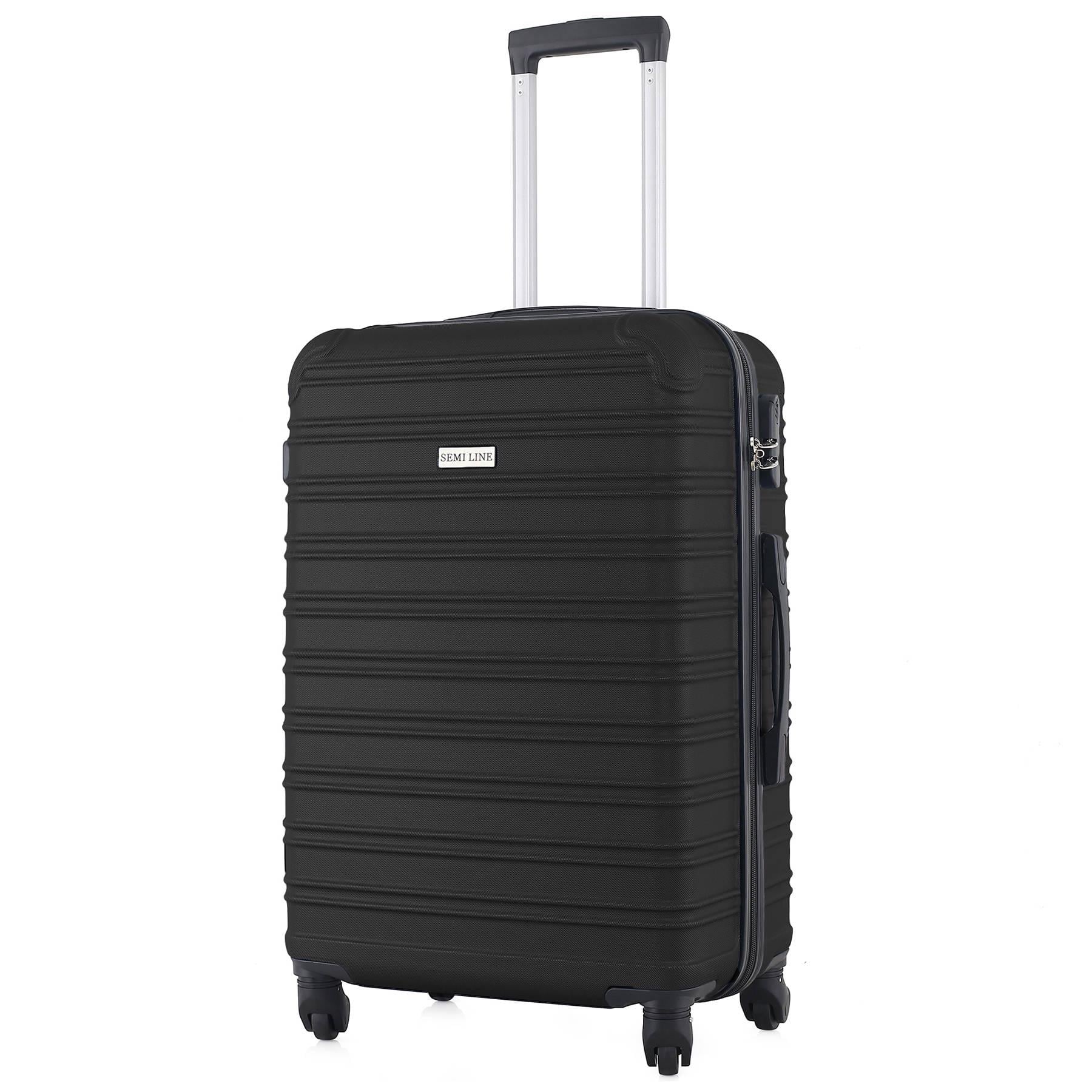 Чемодан средний SEMI LINE T5636-2 24 дюйма ABS-пластик 60 л Черный