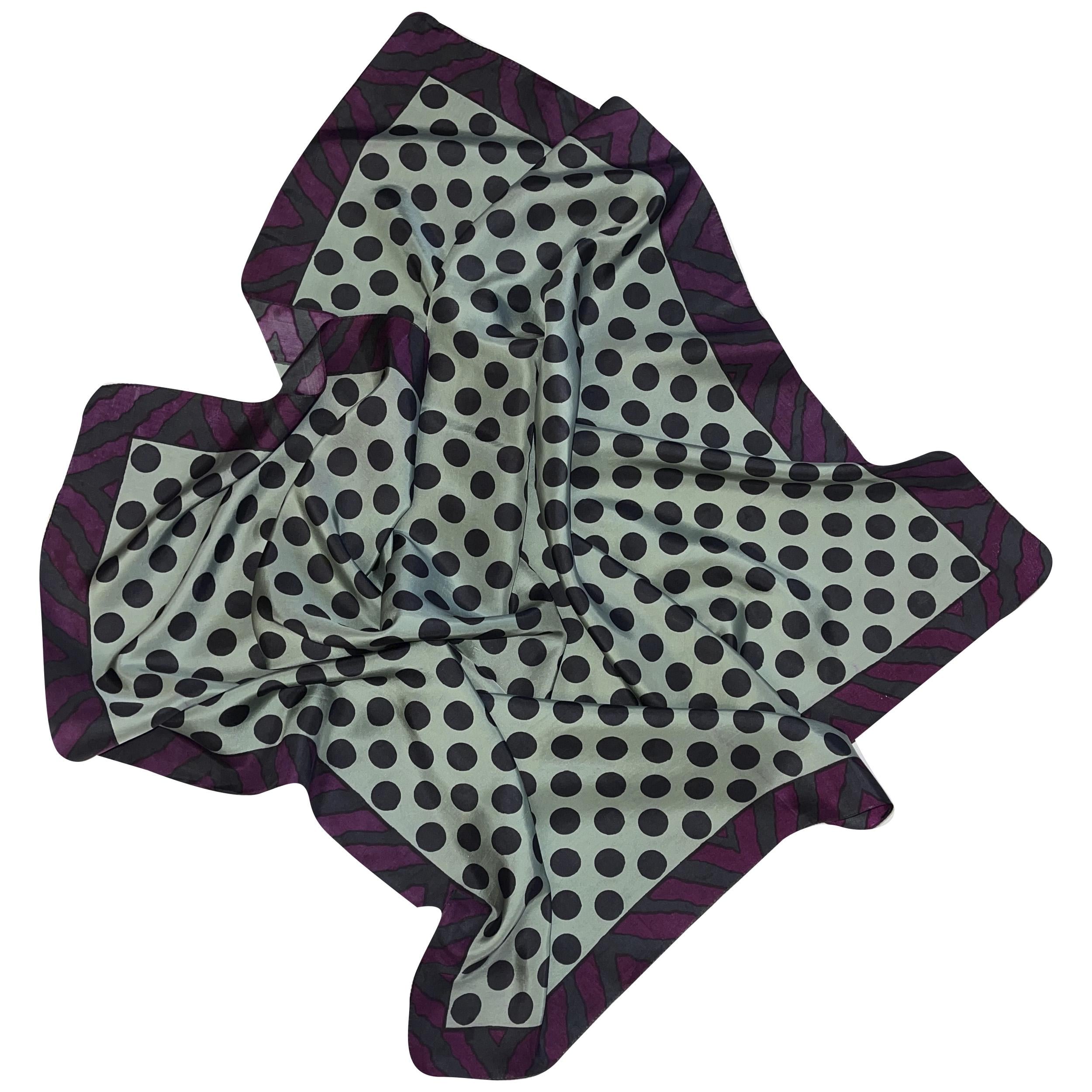 Платок шелковый Silk Route 100х100 см Голубой (1752)