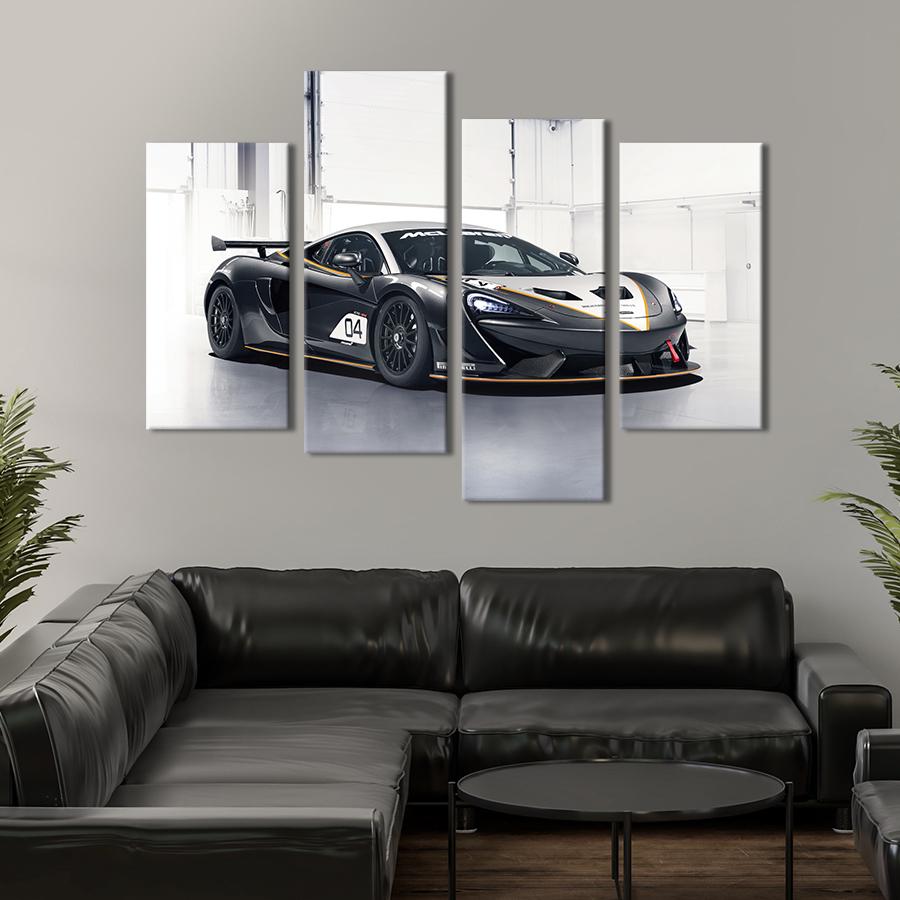 Картина на холсте Крутой спорткар McLaren 570S GT4 149x106 см (1353-42)