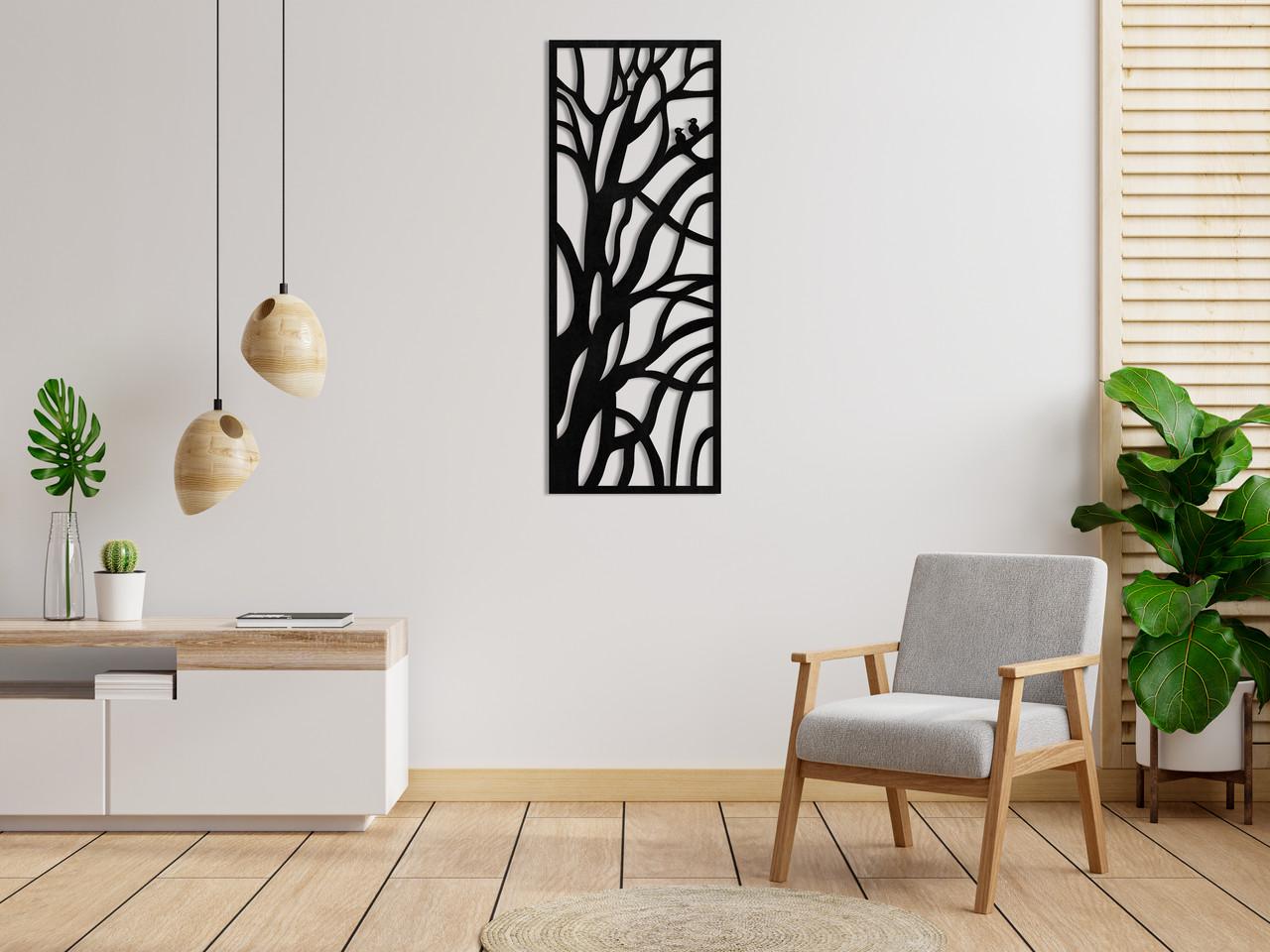 Декоративное панно на стену Upwood Decor Branches 02 55х20,8 см Black (1577723967)