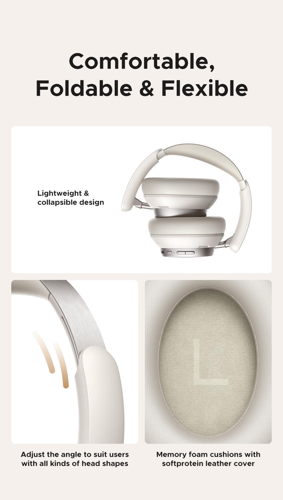 Навушники бездротові Ugreen Studio Pro ANC 48 дБ Hi-Res Audio LDAC до 120 годин (29516818) - фото 14 Навушники бездротові Ugreen Studio Pro ANC 48 дБ Hi-Res Audio LDAC до 120 годин (29516818) - фото 14