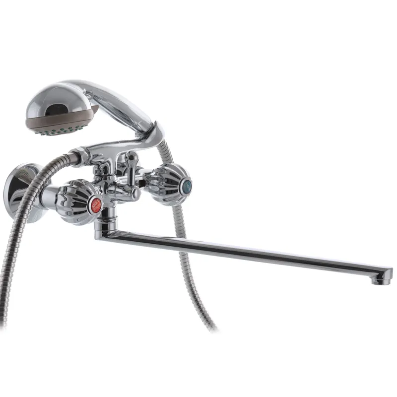 Смеситель для ванны Europroduct Апельсин 141 из латуни Стальной (EP0031)