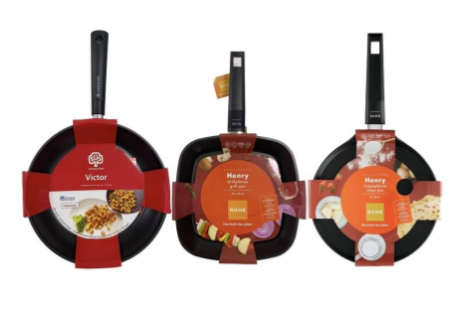 Набор сковородок Schulte-ufer Victor 28 см + Henry grill pan 28x28 см и Rohe Henry 26 см (11618643)