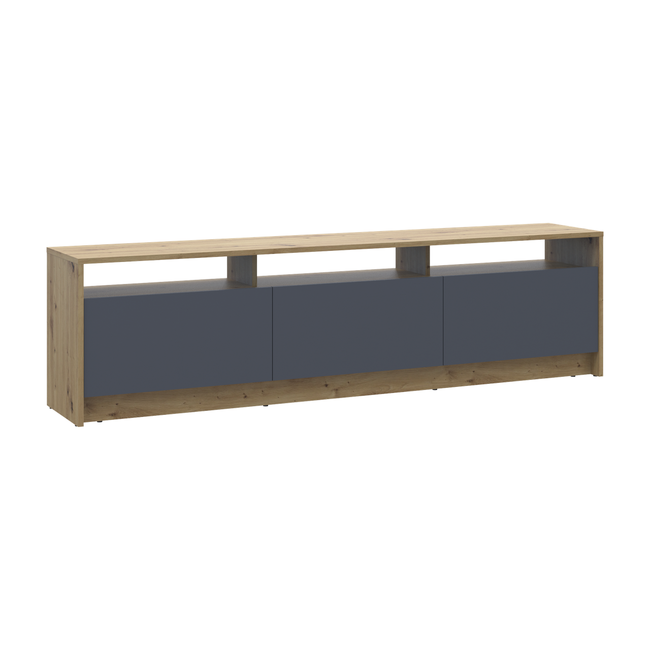 Тумба ТВ Doros U3 ДСП 180х33х43 см Дуб Артизан/Графит (41516202) - фото 5 Тумба ТВ Doros U3 ДСП 180х33х43 см Дуб Артизан/Графит (41516202) - фото 5