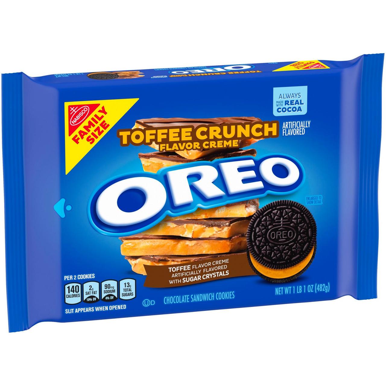 Печиво OREO Toffee Crunch Creme With Sugar Crystals 482 г (1591064087)