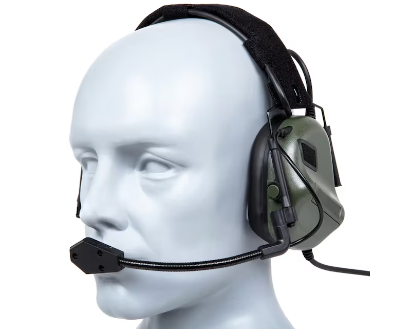 Навушники активні для стрільби Wosport HD-19 Gen 5 із кріпленням Чебурашки Оливковий - фото 4