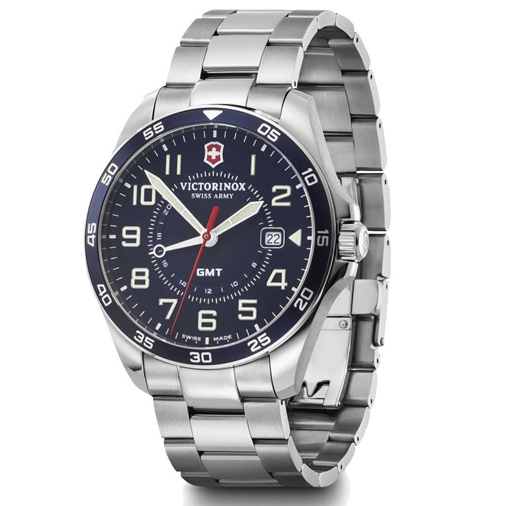 Наручний годинник чоловічий Victorinox Swiss Army Fieldforce Gmt кварцевий Black (V241896) - фото 3 Наручний годинник чоловічий Victorinox Swiss Army Fieldforce Gmt кварцевий Black (V241896) - фото 3