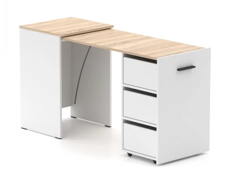 Стол-трансформер Knap Knap Hobana Ш3 140х50х75,6 см Белый/Дуб сонома