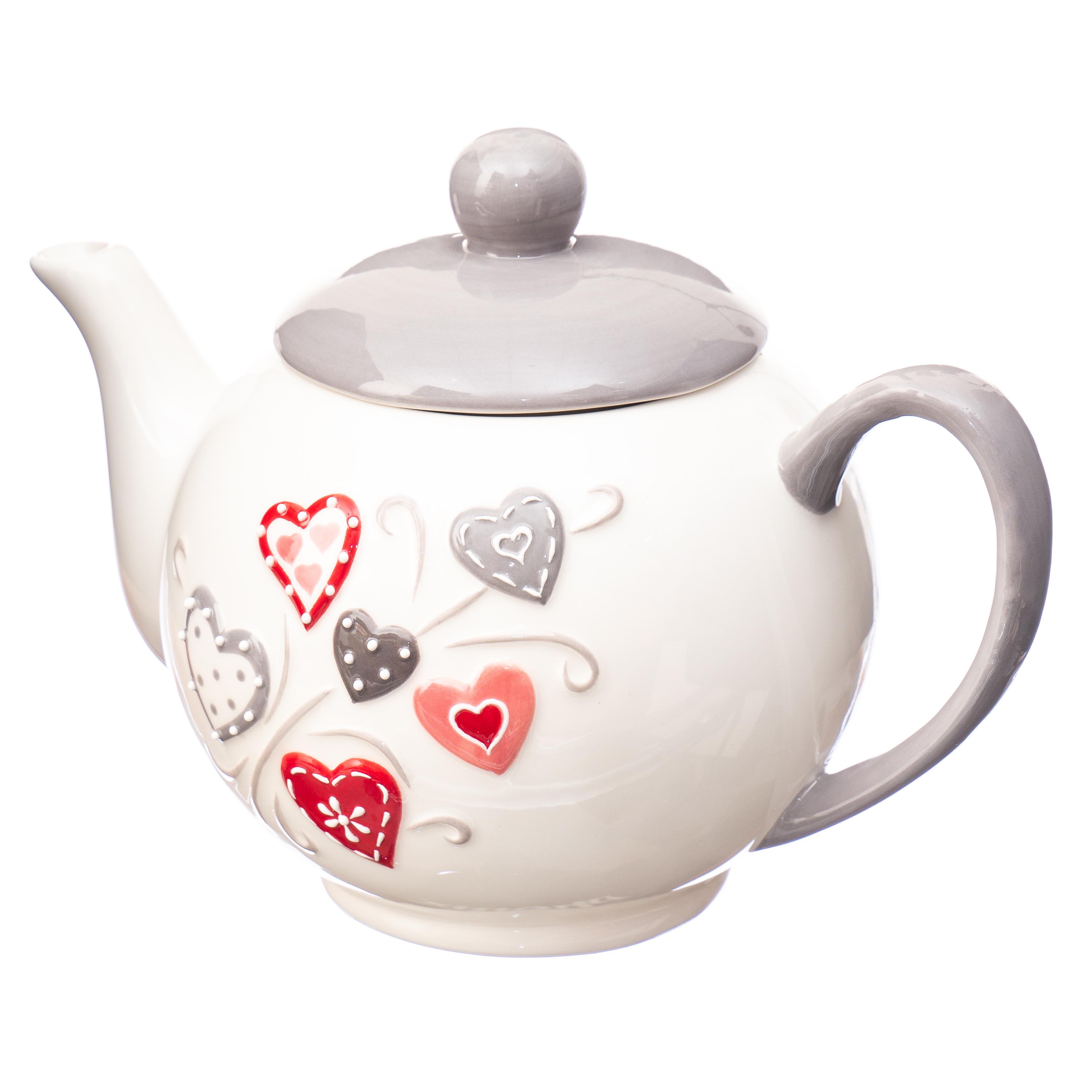 Чайник заварочный керамический Light House Love 400 мл Белый (010AV)