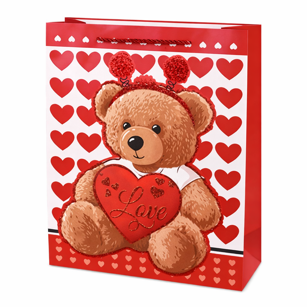 Подарочный пакет Teddy Love R98089-S 18х24х8,5 см Разноцветный (35575359)