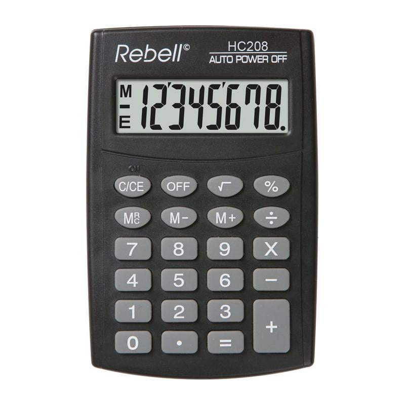 Калькулятор кишеньковий Rebell HC 208