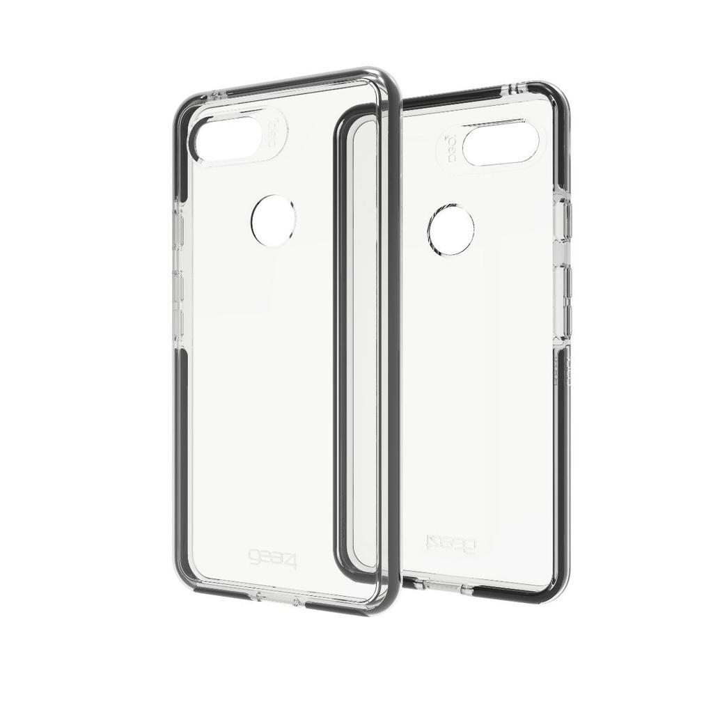 Протиударний прозорий чохол GEAR4 Piccadilly D3O з антимікробним покриттям для Google Pixel 3 (5.5") Black + Transparent - фото 1