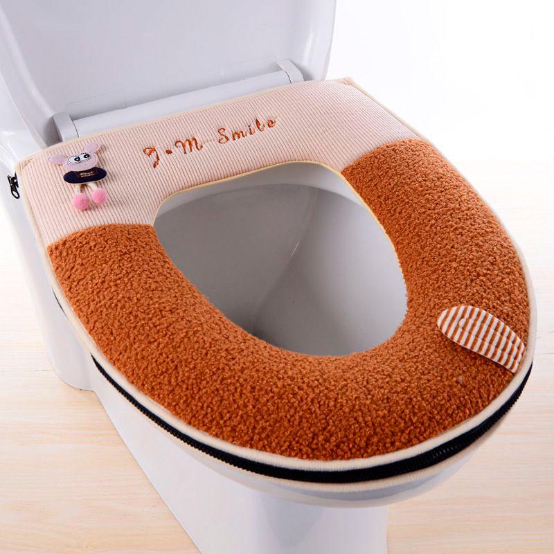 Чехол на унитаз мягкий Коричневый (25656322)