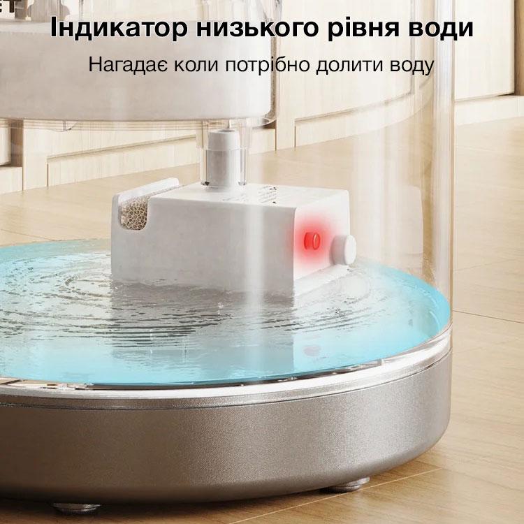 Поилка-фонтан для кошек и собак NPET WF220 со встроенным аккумулятором 1,5 л Прозрачный - фото 5