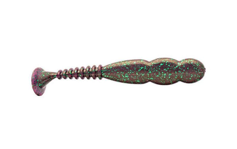Силиконовый виброхвост Reins Fat Rockvibe Shad №012 съедобный 4" 6 шт. Junebug (5887)