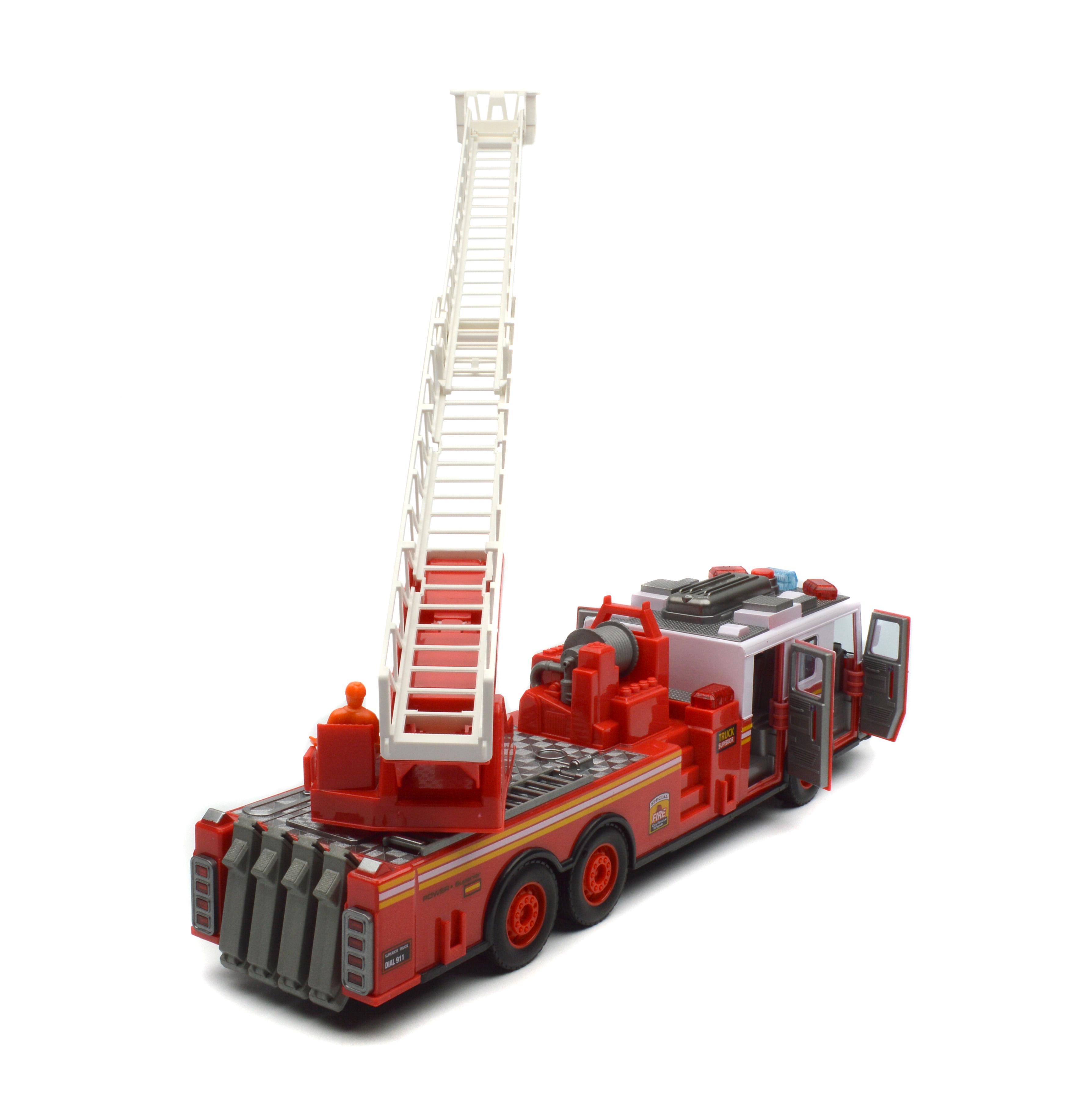 Пожарная машина Shantou 733A с подсветкой/звуками/интерактивными дверями (XF 733A) - фото 4