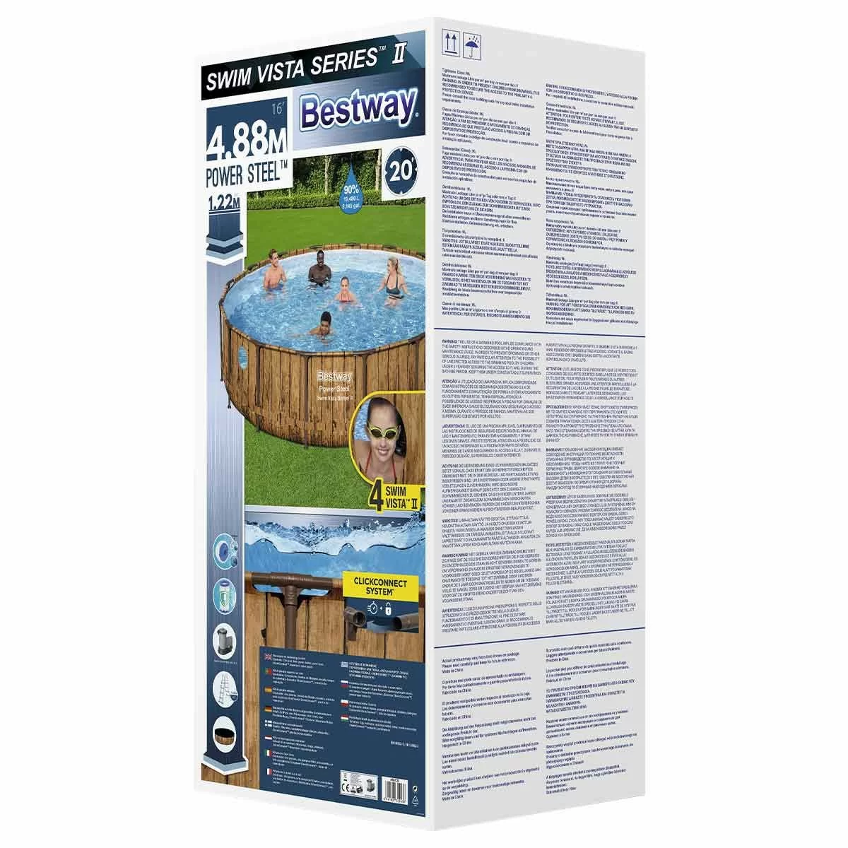 Бассейн каркасный Bestway Дерево 56725 с картриджным фильтром лестницей и тентом 488х122 см - фото 10 Бассейн каркасный Bestway Дерево 56725 с картриджным фильтром лестницей и тентом 488х122 см - фото 10